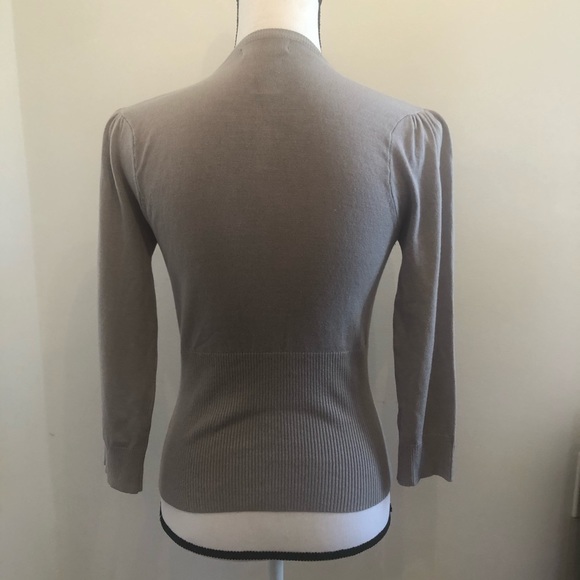 Rampage Grey Shrug Sweater Button Up - Picture 5 of 6